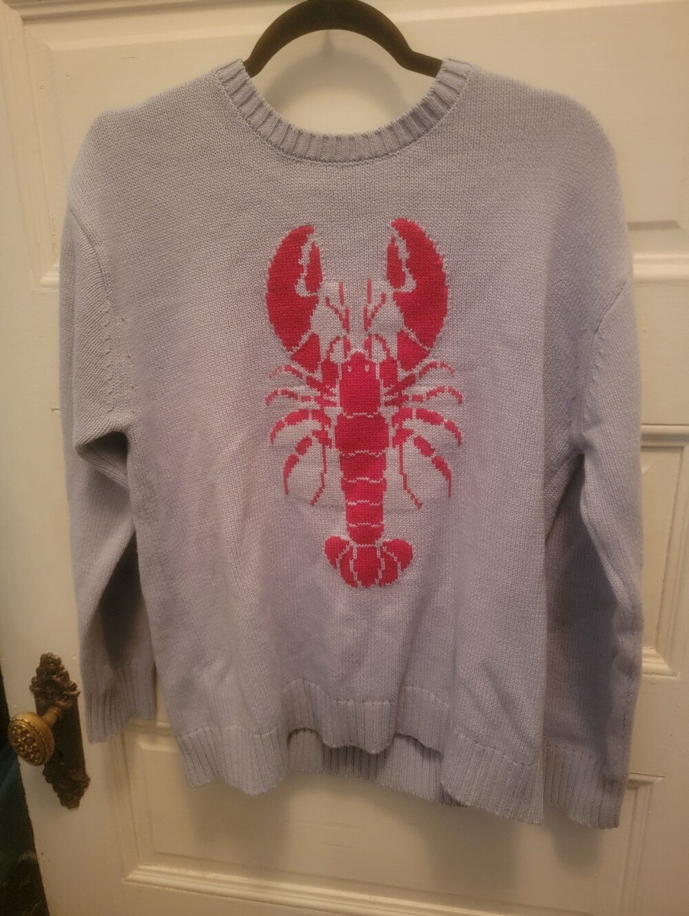 Mighty Fine  Crewneck Sweater with Lobster